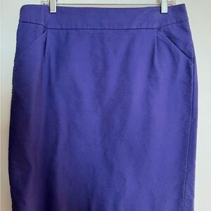 J. Crew Vibrant Purple Pencil Skirt